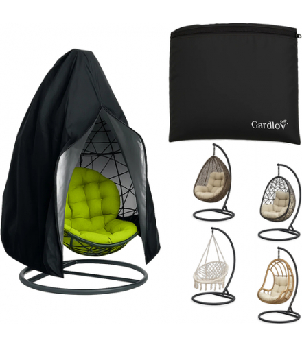 Pokrowiec na kokon, wiszący kosz, fotel ogrodowy, huśtawkę wodoodporny UV w etui Gardlov 18265