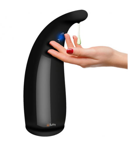 Dozownik do mydła bezdotykowy, automatyczny, czarny, 22x14x7cm, 4xAAA, Ruhhy 26076 18238