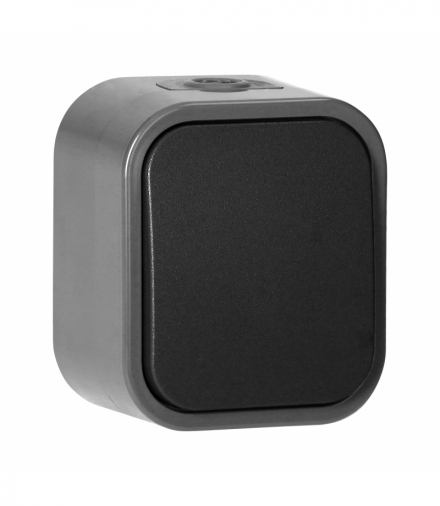 Łącznik natynkowy jednobiegunowy Orno OR‑OE‑7800/GB, 10 A, 250 V, IP54, B2, szaro‑czarny