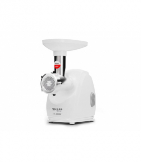 Maszynka do mięsa SMAPP 489.8 | 2000 W | mielenie 2,5 kg/min | 3 sitka (2,7 / 4 / 8 mm) | biała