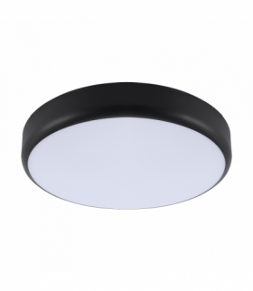 Plafoniera hermetyczna z czujnikiem ruchu GOLIAT LED C MVS 15/20/25W czarna CCT zmiana brawy świecenia Struhm 04809