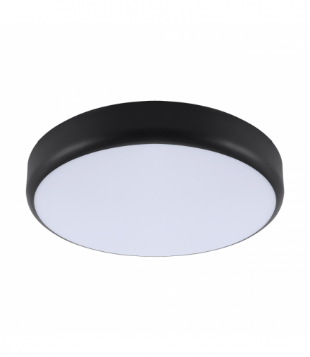 Plafoniera hermetyczna z czujnikiem ruchu GOLIAT LED C MVS 15/20/25W czarna CCT zmiana brawy świecenia Struhm 04809