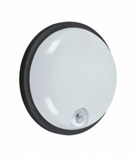 Plafoniera hermetyczna z czujnikiem ruchu ELIAS LED C PIR 20W BLACK NW 20 W czarny SMD LED, w komplecie 230V 50Hz Struhm 04813