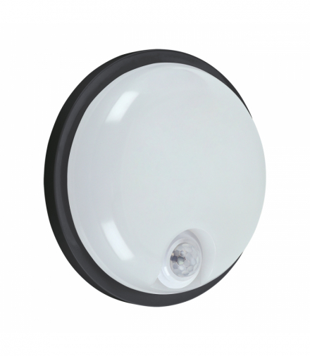 Plafoniera hermetyczna z czujnikiem ruchu ELIAS LED C PIR 15W BLACK NW 15 W czarnySMD LED, w komplecie 230V 50Hz Struhm 04811