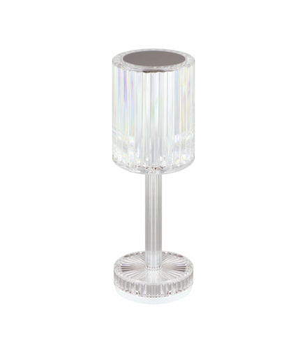 Lampka stołowa LED MODA LED CRYSTAL CCT max 1 W przezroczystySMD LED, w komplecie DC 5 V 1 A MAX USB-C Struhm 04843