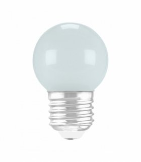 Lampa z diodami SMD LED ULKE LED E27 1W NW MILKY 1 W biały E27230V 50Hz Struhm 04793