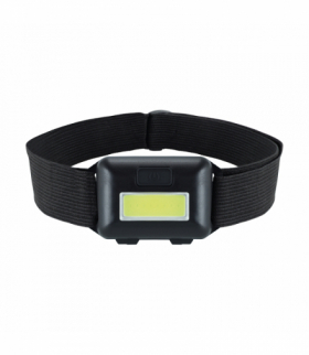 Latarka czołowa LED PIN LED 1W BLACK 1 W czarny, COB LED, w komplecie DC 1.5V 3xAAA Struhm 04833