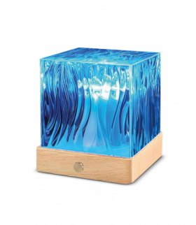 Projektor LED RGB z pilotem, 16 kolorów, dynamiczne tryby przejść, efekt zorzy i fali świetlnej, akumulator, USB-C, AURORA FLP-10 Forever Light TFO RTV222355