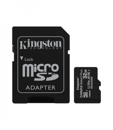 Kingston karta pamięci 32GB microSDHC Canvas Select Plus kl. 10 UHS-I 100 MB/s + adapter TFO AKKSGKARKIN00002