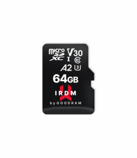 GoodRam karta pamięci IRDM 64GB microSD UHS-I U3 V30 z adapterem TFO AKKSGKARGOO00001