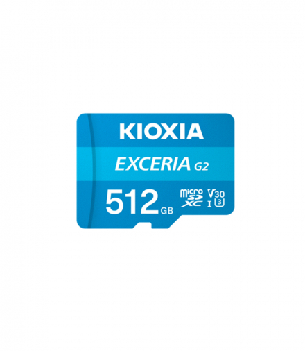 KIOXIA Karta pamięci 512GB microSD Exceria (gen 2) UHS I U3 V30 z adapterem TFO AKK00039