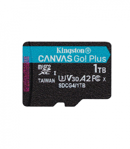 Kingston karta pamięci 1TB microSDXC Canvas Go Plus Gen4 200MB/s A2 U3 V30 + adapter TFO AKKSGKARKIN00024