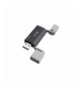 Devia czytnik kart 2w1 EL240 USB/USB-C 3.0 czarny TFO GSM187117