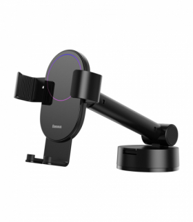 Uchwyt samochodowy Simplism grawitacyjny z przyssawką czarny Baseus TFO BRA010647