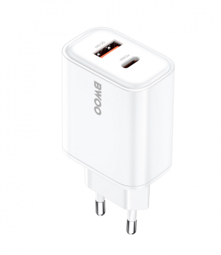 BWOO ładowarka sieciowa PD CDA207 1x USB 1xUSB-C 36W biały TFO GSM191509