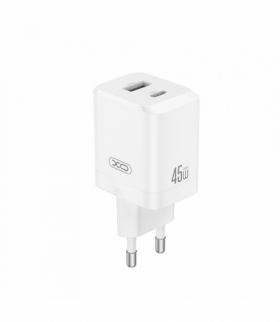 XO ładowarka sieciowa CE36 PD 45W 1x USB-C 1x USB biała TFO GSM192952