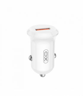 XO ładowarka samochodowa CC68 18W QC 1x USB biała TFO GSM192948