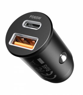 Proove ładowarka samochodowa PD Tiny Power Pro 1x USB-C 1x USB 65W czarna TFO GSM189069