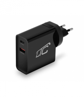 LTC Ładowarka sieciowa MAX QC 3.0 PD 65W USB QC 3A GN.EU/USA czarna LTC LXQC25