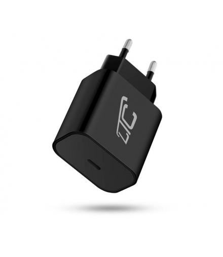 Ładowarka sieciowa USB-C QC 3.0 PD 3A 20W czarna LTC LTC LXQC24