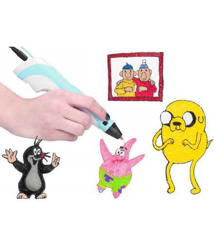 Długopis drukarka 3D dla dzieci niebieski LAMEX LXUM6B