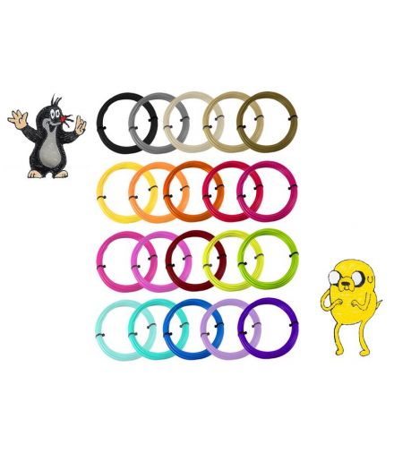 Wkłady do długopisu 3D Filament paczka 20x5M LAMEX LXUM6-1