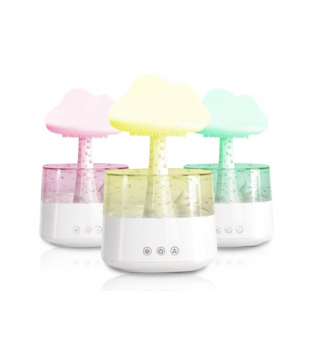 NAWILŻACZ POWIETRZA CHMURKA DESZCZ AROMATERAPIA LAMPKA NOCNA LAMEX LXGA31