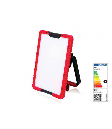 LAMPA ROBOCZA LED Z ROZDZELACZEM GNx2 16A 3x1,5mm 80W 5000K 220-240V ABS STRONG IP65 9500lm LTC LIGHT Naświetlacz LTC LXLA348