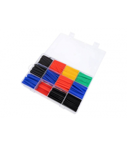 Zestaw rurek termokurczliwych 800szt. LAMEX LXE6252