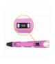 Długopis 3D PEN Magiczny Drukarka 3D różowy, wkład 110M, kolorowanka ze wzorami + tablet graficzny LAMEX LXAS39P