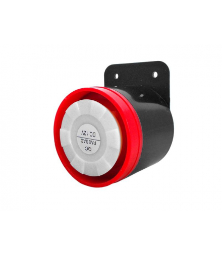 Syrena Alarmowa mini 12V, 200mA, 20W, (6-14V), 105dB, 1.5-3.5kHz, PS30 LAMEX LXS01