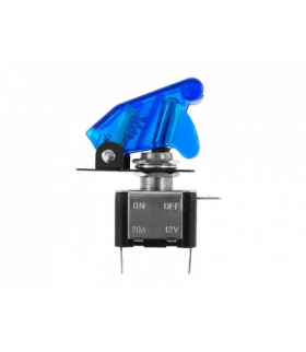 Przełącznik Top Gun 12V, max 20A, niebieski 58095 LAMEX LX58095