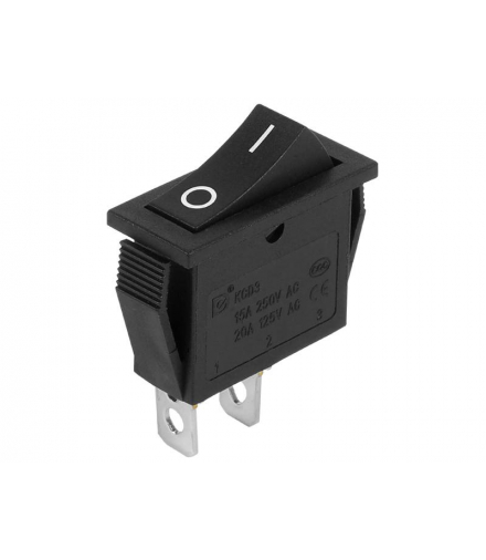 Przełącznik H8601VBB, kołyskowy, 1z, 10A, 10A/250VAC, 1* ON-OFF, 01140. LAMEX LX3054