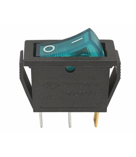 Przełącznik MK 111 podświetlany niebieski 12V LAMEX LX3088B/12VN