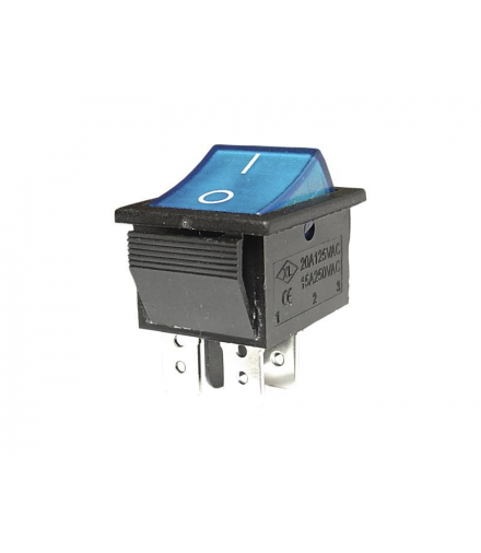 Przełącznik MK 621 podświetlany duży niebieski LAMEX LX3088D/12VN