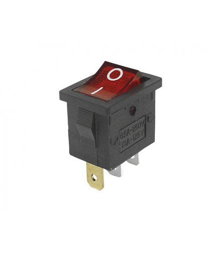 Przełącznik IRS-701AC 220V podświetlany, czerwony. LAMEX LX3084C