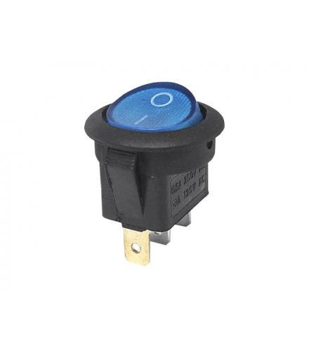 Przełącznik SW-01AC 220V podświetlany, niebieski. LAMEX LX3081N