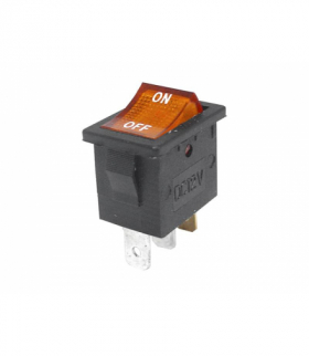 Przełącznik IRS-701AC 220V podświetlany, żółty LAMEX LX3084Y