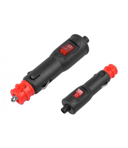 Wtyk zapalniczki samochodowej uniwersalny z przełącznikiem LAMEX LX8130