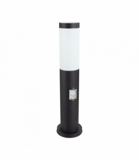 Oprawa ogrodowa z czujnikiem ruchu TUBER 45 PIR E27 C BLACK czarny Struhm 04851
