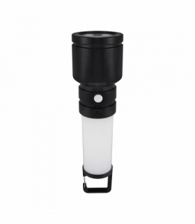 Latarka akumulatorowa LED Struhm STER LED | 1W punkt + 3W panel | uchwyt + stojak | czarna | model 04668