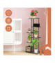 Kwietnik stojący metalowy w stylu loft wysoki 6-poziomowy, 106cm Ruhhy 26040 18315
