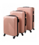 Zestaw walizek 3w1, zestaw walizek podróżnych, duża, średnia, mała, na kółkach, walizki na bagaż - różowe Trizand 26663 18311