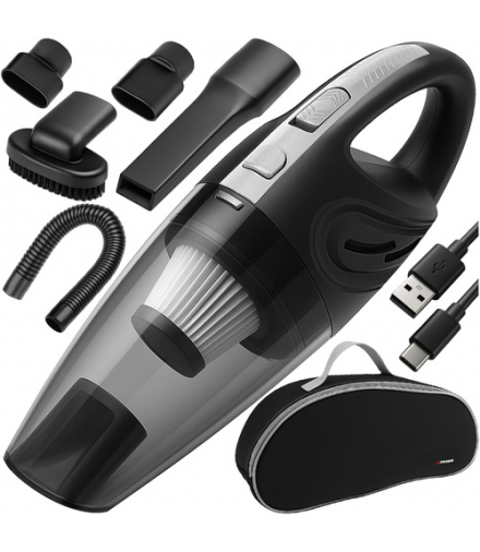Odkurzacz samochodowy bezprzewodowy, ręczny, akumulatorowy, mocny, końcówki Xtrobb 26203 18327