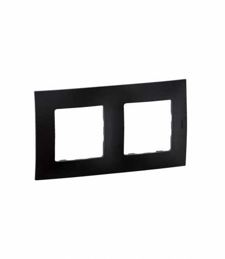 NOWE NILOE - RAMKA PODWÓJNA CZARNA (BLACK) LEGRAND NP112BK