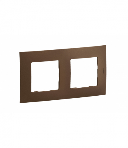 NOWE NILOE - RAMKA PODWÓJNA BRĄZOWA (DARK BRONZE) LEGRAND NP112DB