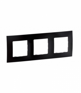 NOWE NILOE - RAMKA POTRÓJNA CZARNA (BLACK) LEGRAND NP113BK