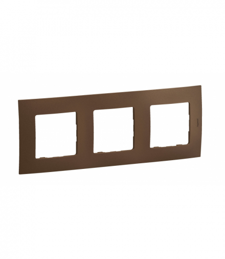 NOWE NILOE - RAMKA POTRÓJNA BRĄZOWA (DARK BRONZE) LEGRAND NP113DB