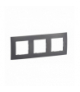 NOWE NILOE - RAMKA POTRÓJNA STALOWA (MEDIUM GREY) LEGRAND NP113MG