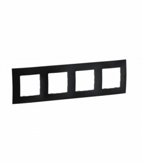 NOWE NILOE - RAMKA POCZWÓRNA CZARNA (BLACK) LEGRAND NP114BK